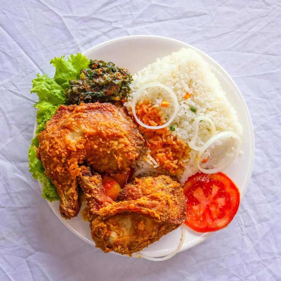 Fried Rice with 2 pcs Chicken Fry