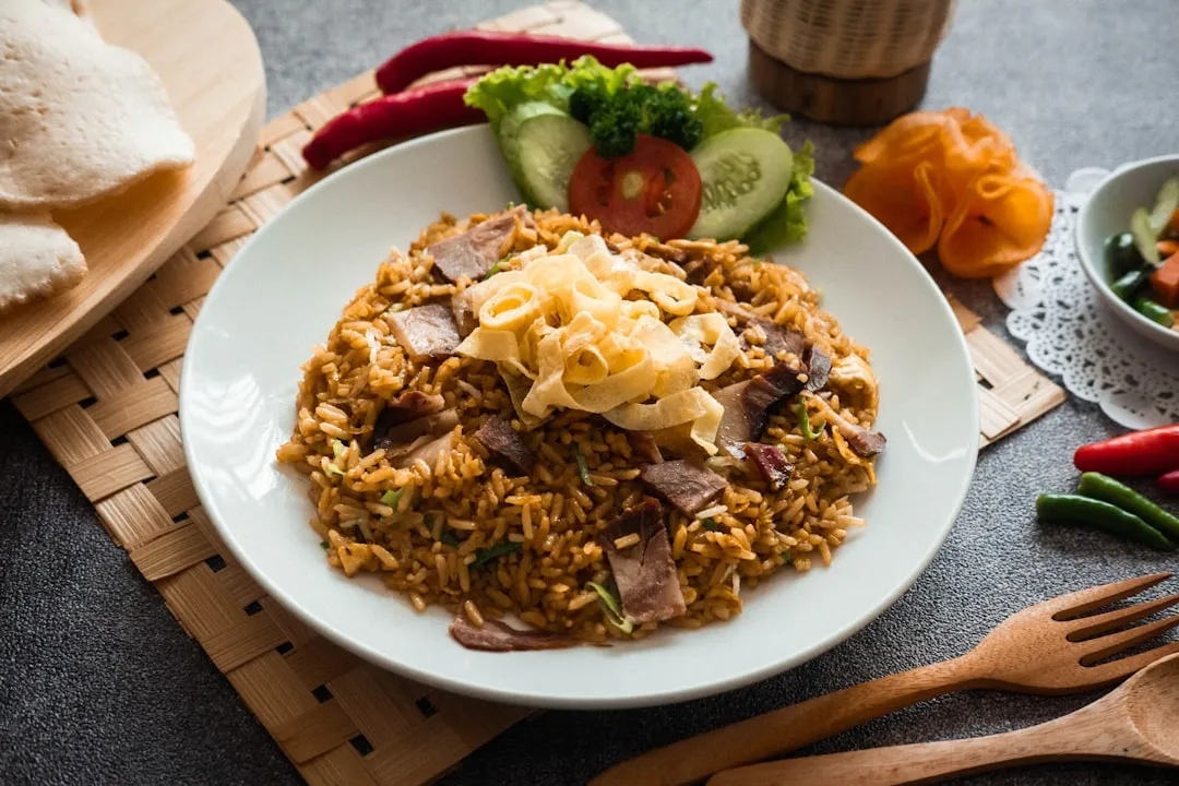 Fried Rice with Beef Masala